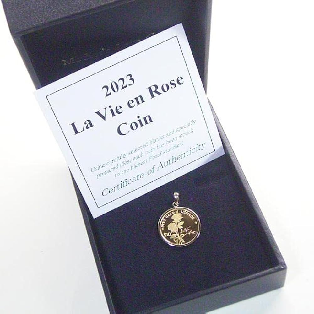 Amazon.co.jp: 2023年限定品 純金貨 コイン 1/20oz 24金 ローズ 薔薇